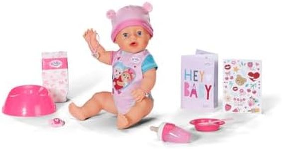 BABY born Emma, muñeca bebé con 10 Funciones y Accesorios, para niños a Partir de 3 años, sin Pilas, muñeca de 43 cm, 836392 Zapf Creation