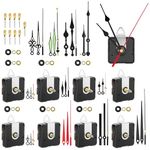 EEEKit Quartz Clock Mechanisms Battery Powered, 9PCS Clock Movement Replacement with 12 Decorative Hands for Home Decor