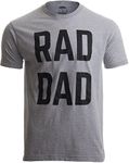 RAD DAD | Funny Cool Dad Joke Humor, Grandfather Father's Day Grandpa T-Shirt-(Adult,XL) Sport Grey