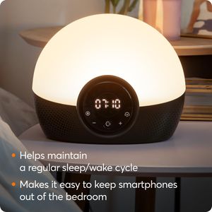 Lumie Bodyclock Glow 150 Wake-Up Light Alarm Clock – White