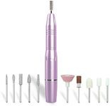 Rio Professional USB Electric Nail File, Portable Nail Drill for Acrylic, Gel & Natural Nails, 20000 RPM Adjustable Speed, Low Vibration E-File, Manicure Pedicure Kit, Ideal Gift for Women & Beginners