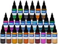 Intenze Color Tattoo Ink Sets 1 oz (25 Color Tattoo Ink Set)