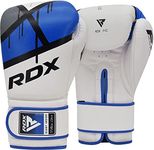 RDX Boxing Gloves EGO, Sparring Muay Thai Kickboxing Heavy Training, Maya Hide Leather, Ventilated Palm, Long Wrist Support, Punching Bag Pads Workout, MMA Gym Fitness, Men Women 8 10 12 14 16oz