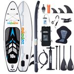 Zupapa 10'6 Stand Up Paddling Board,Inflatable Stand Up Paddle Board with Kayak Seat,82 cm Wide SUP Board Set,Complete Accessories