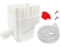 Rain Barrel Diverter Kit, Rain Water Collection Diverter,Roof Gutter System Diverter for Yard Rain Barrels Patio Landscape with 40" Hose Rubber Stopper and Screws 2''x 3'' Standard Downspouts