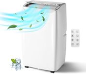 Jojoka Portable Air Conditioners, 12000Btus Air Cooler with Drying, Fan, Sleep Mode, 3 Speeds, 24H Timer Function, Remote Control, Cools Room up to 750 Sq. ft, Air Cooling Fan for Home & Office Use