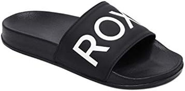 ROXY Women's Slippy Beach & Pool Shoes, Black Black Fg BFG, 8 US