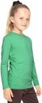 Girl's Long Sleeve Crew Neck Top Kelly Green XX-Large
