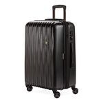 SwissGear 7272 Hardside Luggage Collection (Black, Checked-Medium)