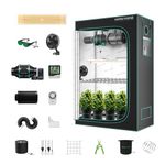 MARS HYDRO Grow Tent Kit Complete 2x4ft TSL 2000 LED Grow Light Dimmable Grow Tent Complete System, 24"x48"x70" Hydroponic Grow Light Set 1680D Full Spectrum Grow Kit, Ventilation system, Clip Fan