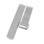 EPANO Chain Watch Accessories Strap For Omega 007 Seamaster Diver 300 Watch Band Replace 20mm 22mm Milanese Stainless Bracelet (Color : Silver, Size : 20mm)