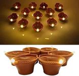 Water LED Diya for Diwali | Home Decor | New Year | Festival, Flickering Flame Effect | Candle Dinner | Room Decor