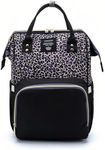 Leopard Print Diaper Bag Backpack M