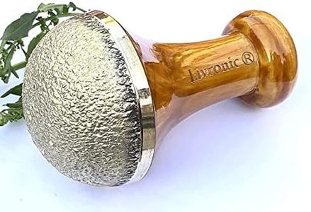Livronic Bronze Kansa Natural Vatki Cup with Wooden Handle Ayurvedic Detox Foot Massager Relaxation and Deep Cleaning Ancient Indian Technique Ayurvedic Kansa Vatki Foot Massage [(KANSA WAND WITH VATKI)