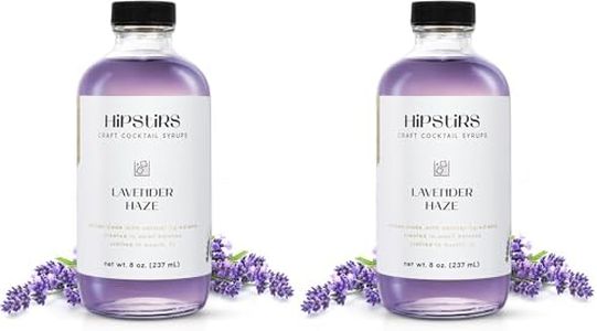 HipStirs Lavender Haze Syrup - Real Ingredients are in our Luxurious Lavender Syrup for Drinks - Using Natural Flavoring to keep your Cocktails Non-GMO, Gluten Free & Vegan (8 oz) (Pack of 2)