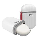 DODAMOUR 2 Pcs Soap Travel Container with Lid, Portable Soap Saver Dish (S-Oval)