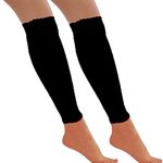 Neon Leg Warmers Dance Party 80s - Retro Fancy Dress Accessory (Black)