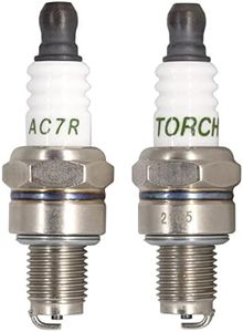 2PK TORCH AC7R Spark Plug Replace for Husqvarna 581362301, for NGK 3066/CMR7H,for Champion 965/RZ7C RZ7CT10, for Brisk TR14C TR14S, for Autolite 4194, for Tanaka 018-16005-20, for Torch CMR7H, OEM