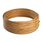 Laphivieh 130 Ft Wicker Repair Supplies, Plastic Rattan Material for Patio Chair Repair Flat Wicker Furniture Repair Replacement (Light Wood Grain)