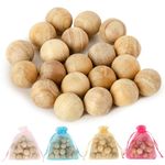 160 Balls Moth Protection Storage Essentials Fresh Cinnamomum Camphora Root for Closet Storage,Better insect repellent than Cedar Balls, longer lasting effect,Repelling Clothes Moths(8 bags,160 balls)