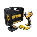 Dewalt DCF809D2T-GB 18V 2Ah Cordless Impact Wrench, Black/Yellow