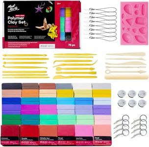 Mont Marte Make n Bake Polymer Clay Set (75-Pieces)