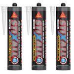 Everbuild Stixall Extreme Power | High Bonding Strength Building Adhesive, Suitable for Automative Gap Filling and Sealing - White - 290 ml - (Pack of 3)