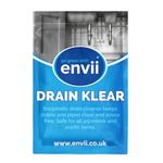 envii Drain Klear - Natural Enzymatic Drain Cleaner, Strong Kitchen Sink Unblocker for Pipes, Eliminates Odour and Clears Clogged Drains - Septic Tanks Safe - 12 Tablets