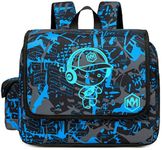 Kids Backpack for Boys Girls Preschool Bookbags 3D Cartoon Daycare Toddler Bags, Graffiti Blue - Prince, Modern