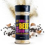 Hey Grill Hey | Beef Rub 11.7 oz | NBBQA Award Winning Rub. Geat brisket seasoning, burger seasoning, steak seasoning, veggies and more.