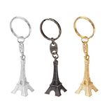 Amosfun Keychains for Women 12pcs Retro Keyring Eiffel Tower Key Chain Mini Keychain Pendant Decorations (Golden/Silver/Bronze)