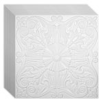Art3d Drop Ceiling Tiles 24x24in. (12-Pack, 48 Sq.ft), Wainscoting Panels Glue Up 2ft x 2ft, Off White