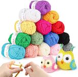 YINVA Crochet Yarn Acrylic Yarn Kni