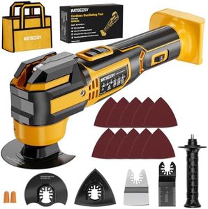 NATBEESY Upgraded Oscillating Multi-Tool Compatible with DeWalt 20V Battery, Cordless Oscillating Tool with Multi-Damp Suspension System, Brushless Motor, 21000 OPM & 4.5°Swing for Fast Smooth Cutting