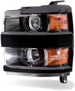 CONLLCON Headlights Halogen Assembly fits 2015-2019 Chevy Silverado 2500HD