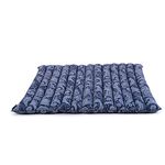 Leewadee Zabuton Seating Cushion – Square Floor Seat for Meditation Exercises, Light Yoga Mat Filled with Kapok, 28 x 28 inches, Blue White