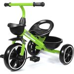 KRIDDO Kids Tricycles Age 24 Month to 4 Years, Toddler Kids Trike for 2.5 to 5 Year Old, Gift Toddler Tricycles for 2-4 Year Olds, Trikes for Toddlers, Green