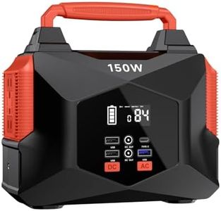 Portable Power Station for Camping, 150w 146wh Portable Generator for Home Use Indoor Outdoor Quiet Generator with AC Outlet Large Power Bank for Laptop Travel Emergency CPAP Survival Backup Apartment