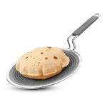 BERGNER Hi-Tech Tri-Ply Stainless Steel 26cm Roti Tawa, Non-Stick Tawa with Honeycomb Mesh Coating, Metal Spatula Friendly, Healthy Cooking, PFOA Free, 4mm Thickness - Induction and Gas Stove Ready