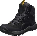 KEEN Men's Revel 4 Mid Height Waterproof Polar Snow Boot, Black/Magnet, 10.5 D (Medium) US