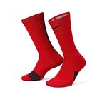 Nike Elite Basketball Crew Socks University Red/Black Size Large