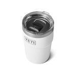 YETI Rambler 16 oz Stackable Tumbler, Vacuum Insulated, Stainless Steel with MagSlider Lid, White