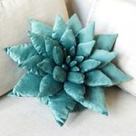 2C Home 3D Mist Green Succulent Pillow | 17 Inch Plant Pillow | Soft Fun Funky Pillows | Large Plant Pillows | Leaf Pillow | Cute Green Unique Throw Pillows | Cactus Pillow