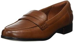 Clarks Women's Hamble Loafers, Brown Tan Leather, 6.5 UK