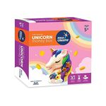 Fevicreate Unicorn Money Box | Art and Craft Kit | Piggy Bank for Kids Return Gift | Learn Saving Skills & Gain Financial Knowledge | Gullak for Girls & Boy| Creative Toys for Kids 5+ years By Fevicol