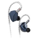 Linsoul Hidizs MP145 in-Ear Monitor, 14.5mm Planar Magnetic Driver HiFi Earphone IEMs, Wired Gaming Earbud with Detachable 2Pin OFC Cable for Audiophiles Musicians (Blue, 3.5mm, Without Mic)