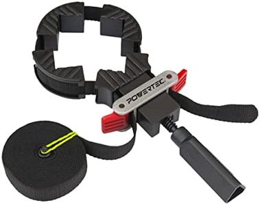 POWERTEC 71017 Quick Release Band Clamp | Woodworking Frame Clamping Strap Holder