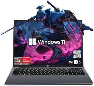 2025 Gaming Laptop, 16.0inch Laptop Computer with AMD Ryzen 7 5700U(8C/16T, Up to 4.3GHz), 16GB RAM 512GB NVMe SSD Windows 11 Laptop, Radeon RX Vega 8 Graphics,WiFi 6, Backlit KB,53Wh Battery,Gray