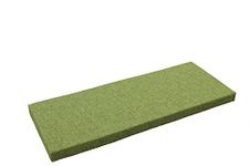 Custom Bench Cushion 40Inch, Cushion for Window Seat, Indoor/Outdoor Foam Furniture Cushion, Long Chair Seat Pad for Patio Swing Garden Sofa Piano, Optional Piping, Green 14" X 40"X 2"