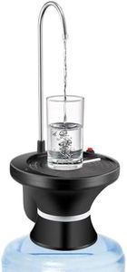 Drinking Water Dispenser Pump, Automatic Electric Drinking Water Bottle Pump for 1-5 Gallon Water Jugs, USB Rechargeable with 2 Switch Control, Stable and Portable for Home, Kitchen, Office, Camping